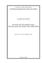 Về toán tử tựa   không giãn với bài toán bất đẳng thức biến phân