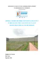 Optimal reservoir operation for water supply in dry season the case study of cua dat reservoir in the ma chu river basin