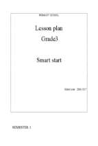 Giáo án smart start i  learnt grade 3 (4 tiết/ tuần)