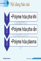 Polyme hóa pha rắn, khí , plasma