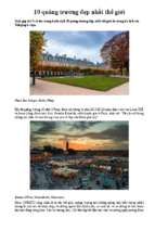 10 quảng trường đẹp nhất thế giới