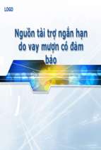 Nguồn tài trợ ngắn hạn cho doanh nghiệp từ vay mượn có đảm bảo