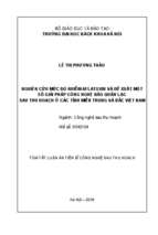 Luận án tiến sĩ nghiên cứu mức độ nhiễm aflatoxin và đề xuất một số giải pháp công nghệ bảo quản lạc sau thu hoạch ở các tỉnh miền trung và bắc việt nam (tt)