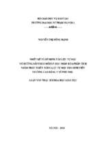 Thiết kế và sử dụng tài liệu tự học có hướng dẫn theo môđun học phần hóa học phân tích nhằm phát triển năng lực tự học cho sv trường cao đẳng y tế phú thọ