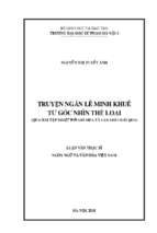 Luận văn truyện ngắn lê minh khuê từ góc nhìn thể loại