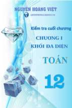 Bộ đề tham khảo kiểm tra cuối chương 1 hình học 12 có đáp án và lời giải chi tiết