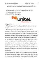 Tiểu luận kinh doanh quốc tế sản phẩm unitel (dịch vụ mạng viễn thông viettel) tại thị trường lào