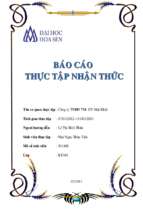 Báo cáo thực tập nhận thức công ty tnhh tm  dv mai khôi