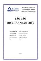 Báo cáo thực tập nhận thức công ty tnhh thắng lợi