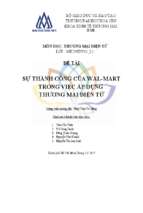 Tiểu luận sự thành công của wal mart trong việc áp dụng thương mại điện tử