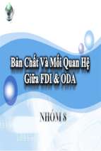 Tiểu luận đề tài bản chất và mối quan hệ giữa fdi và oda