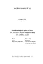 Nghiên cứu một số thông số chính của máy tách lấy chất thô trong xử lý hỗn hợp phân gia súc