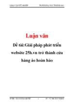 Giải pháp phát triển website 25h.vn trở thành cửa hàng ảo hoàn hảo