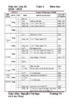 Tuần 1 giáo án lớp 1 soạn theo định hướng phát triển năng lực học sinh năm 2018   2019 – cô nga