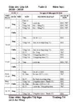 Tuần 2 giáo án lớp 1 soạn theo định hướng phát triển năng lực học sinh năm 2018   2019 – cô nga