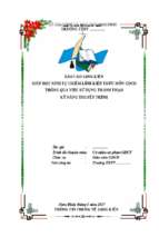 Giúp học sinh tự chiếm lĩnh kiến thức môn gdcd thông qua việc sử dụng thành thạo kỹ năng thuyết trình