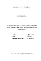 Giải pháp thúc đẩy tái cơ cấu sản xuất nông nghiệp trên địa bàn huyện đông anh, thành phố hà nội