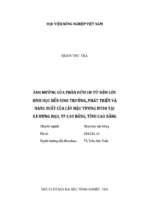 ảnh hưởng của phân hữu cơ từ đệm lót sinh học đến sinh trưởng, phát triển và năng suất của cây đậu tương dt84 tại xã hưng đạo, tp cao bằng, tỉnh cao bằng