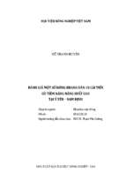 đánh giá một số dòng khang dân 18 cải tiến có tiềm năng năng suất cao tại ý yên – nam định