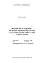 ảnh hưởng của liều lượng đạm và mật độ trồng đến sinh trưởng, năng suất và chất lượng của giống ngô nếp lai hn88 tại quế võ – bắc ninh
