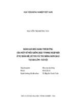 đánh giá khả năng thích ứng của một số mẫu giống đậu tương nhập nội ở vụ xuân hè, hè thu và thu đông năm 2015 tại gia lâm – hà nội