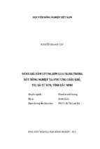 đánh giá hàm lượng kim loại nặng trong  đất nông nghiệp tại phường châu khê,  thị xã từ sơn, tỉnh bắc ninh