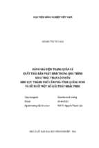 đánh giá hiện trạng quản lý chất thải rắn phát sinh trong quá trình khai khác than lộ thiên khu vực thành phố cẩm phả và đê xuất giải pháp khắc phục