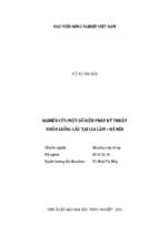Nghiên cứu một số biện pháp kỹ thuật nhân giống gấc tại gia lâm – hà nội