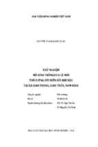 Thử nghiệm mô hình trồngdưa lê mới thích ứng với biến đổi khí hậu tại xã giao phong, giao thủy, nam định