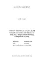 Nghiên cứu ảnh hưởng của độ mặn và giá thể trồng đến sinh trưởng, phát triển của cây đinh lăng lá nhỏ (polyscias fruticosa (l.) harms) tại gia lâm hà nội