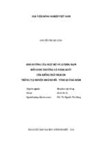 ảnh hưởng của mật độ và lượng đạm đến sinh trưởng và năng suất của giống ngô nk4300 trồng tại huyện hoành bồ   tỉnh quảng ninh