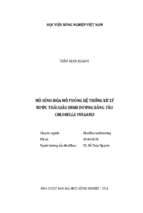 Mô hình hóa mô phỏng hệ thống xử lý  nước thải giàu dinh dưỡng bằng tảo  chlorella vulgaris