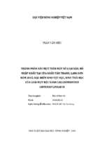 Thành phần sâu mọt trên một số loại đậu, đỗ nhập khẩu tại cửa khẩu tân thanh, lạng sơn năm 2015; đặc điểm sinh vật học, sinh thái học của loài mọt đậu xanh callosobruchus chinensis linnaeus