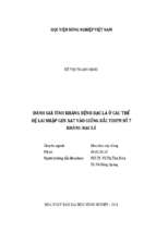 đánh giá tính kháng bệnh bạc lá ở các thế hệ lai nhập gen xa7 vào giống bắc thơm số 7 kháng bạc lá