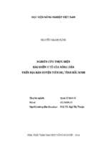 Nghiên cứu thực hiện bảo hiểm y tế của nông dân trên địa bàn huyện tiên du, tỉnh bắc ninh