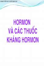 Hormon và các thuốc kháng hormon