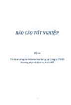 Tổ chức công tác kế toán bán hàng tại công ty tnhh thương mại và dịch vụ ô tô gmt