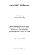 Trách nhiệm xã hội doanh nghiệp mối quan hệ với hiệu quả hoạt động trường hợp các doanh nghiệp đồng bằng sông cửu long