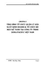 Một số giải pháp nhằm cải thiện tình hình tài chính và nâng cao hiệu quả sử dụng vốn tại công ty dona pacific việt nam