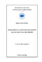 Tham nhũng và tăng trưởng kinh tế tại các quốc gia chuyển đổi