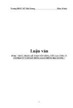 Thực trạng kế toán vốn bằng tiền tại công ty cổ phần tư vấn xây dựng giao thông hải dương