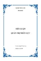 Quản trị nhân lực đào tạo và phát triển nguồn nhân lực con người liên hệ với thực tiễn ở việt nam.