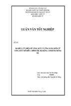 Luận văn Nghiên cứu điện tử công suất và ứng dụng điện tử công suất để điều chỉnh tốc độ động cơ không đồng bộ