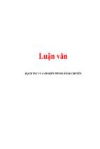 Luận văn Mạch plc và cảm biến trong băng chuyền