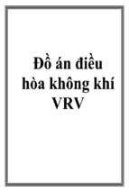 Đồ án Điều hòa không khí vrv cho nhà điều hành ban quản lý thủy điện