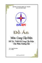 Môn cung cấp điện - Đề tài Thiết kế cung cấp điện cho phân xưởng dệt