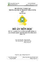 Đồ án Nghiên cứu và tính toán bộ chỉnh lưu cầu có điều khiển một pha đáp ứng công suất theo tải