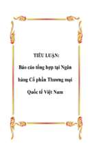 Báo cáo Tổng hợp tại Ngân hàng Cổ phần Thương mại Quốc tế Việt Nam