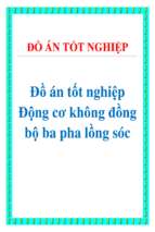 Đồ án Tốt nghiệp động cơ không đồng bộ ba pha lồng sóc