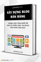  xây dựng blog bán hàng (EBOOK hay về internet marketing)